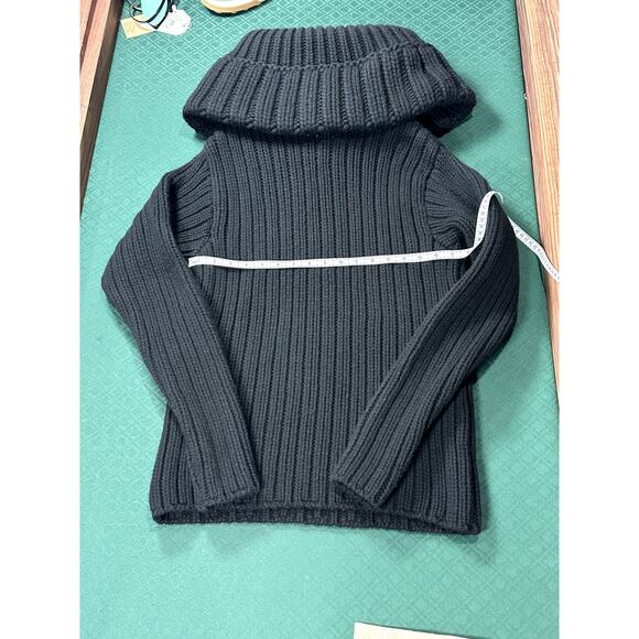 Alexander McQueen Black Cowl Neck Sweater Size XL NWT - Picture 2 of 9